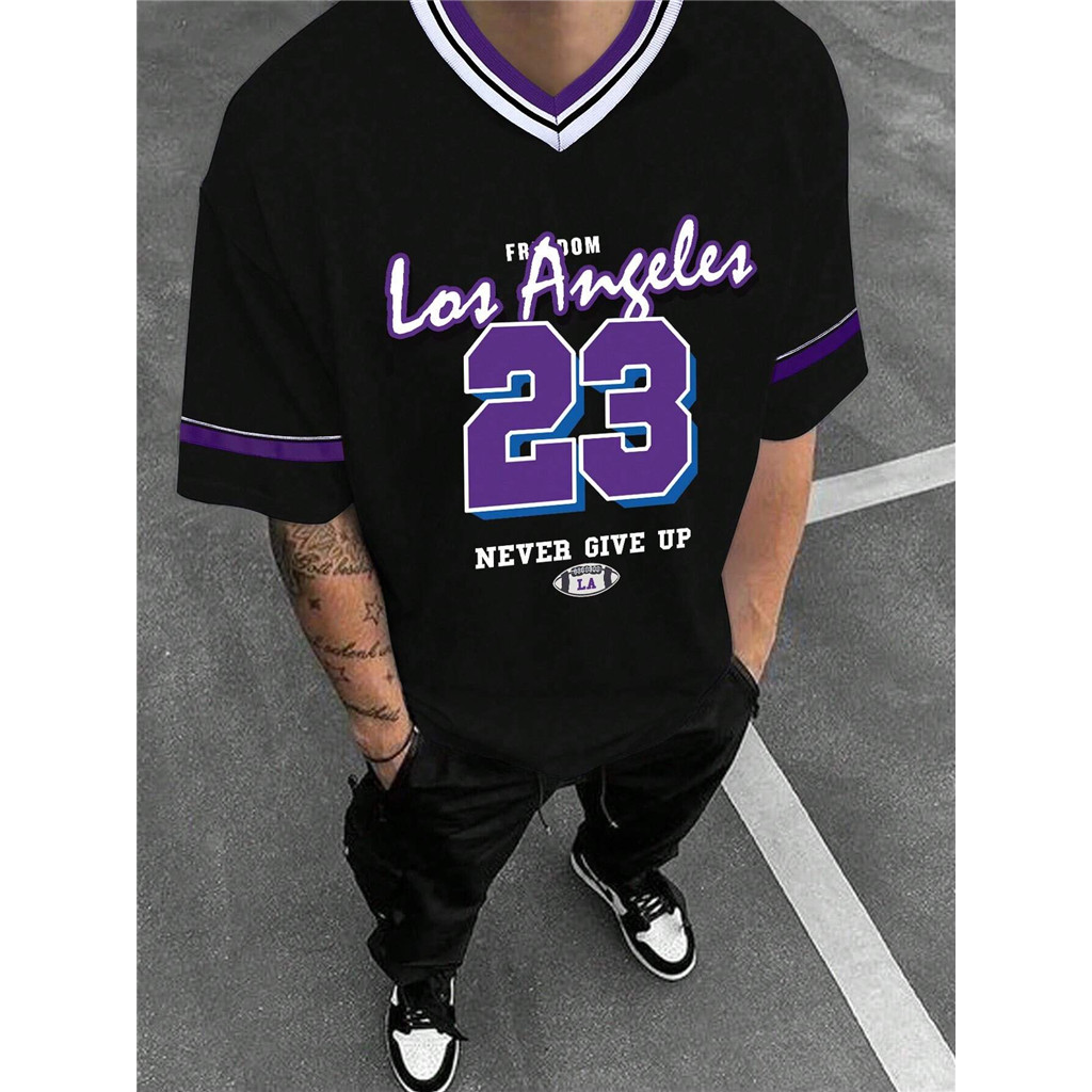 Manfinity Sporsity Mens Tshirt เสื้อยืดทูโทน