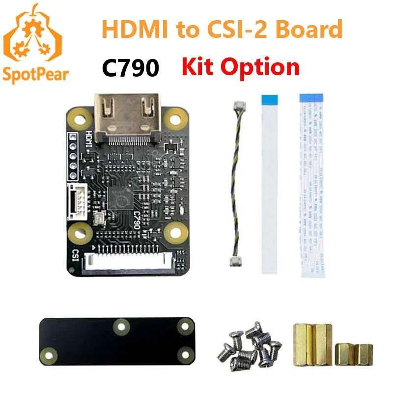 Raspberry Pi อะแดปเตอร์กล้อง HDMI to CSI-2 บอร์ด C790 HDMI IN 1080p25fp สําหรับ Pi5 / ZERO / 3B/ 3 B