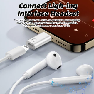 Type C ถึง IOS หูฟังอะแดปเตอร์เสียง USB C ชาย IOS หญิงหูฟัง Converter สําหรับ iPh 16 15 โทรศัพท์แท็บเล็ต