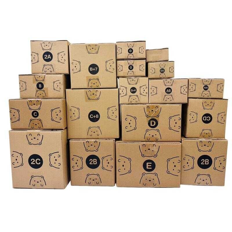 กล่องพัสดุลายหมี ครบทุกขนาด ค่าส่งถูก 0 00 0+4 A AA AB 2A B C D E 2C CD C+8 B+7