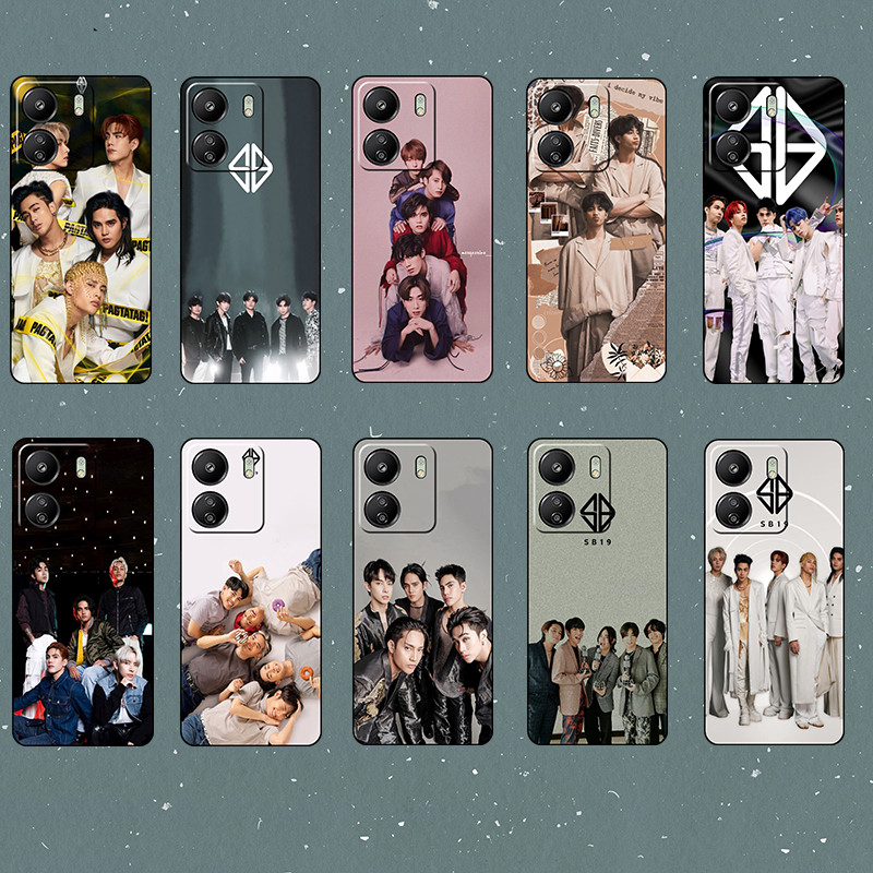 พิมพ์แฟชั่นสําหรับ Xiaomi Redmi 7 8 9 9A 9i 9C 9T SB19 เคสโทรศัพท์ TPU สีดํานุ่ม