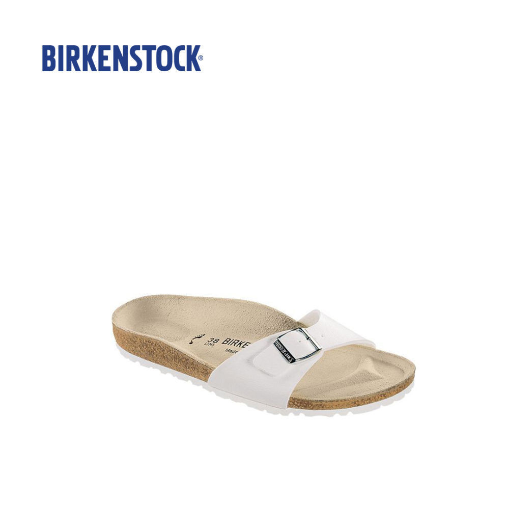 【Original】Birkenstock Madrid Birko-Flor Womens Sandals (White)