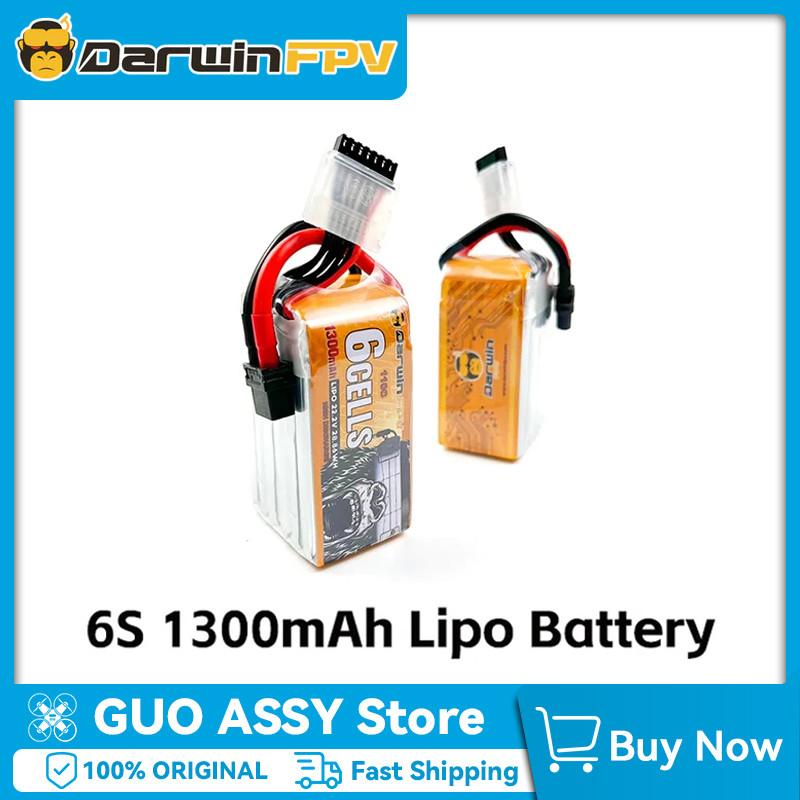DarwinFPV 6S 1300mAh แบตเตอรี่ Lipo