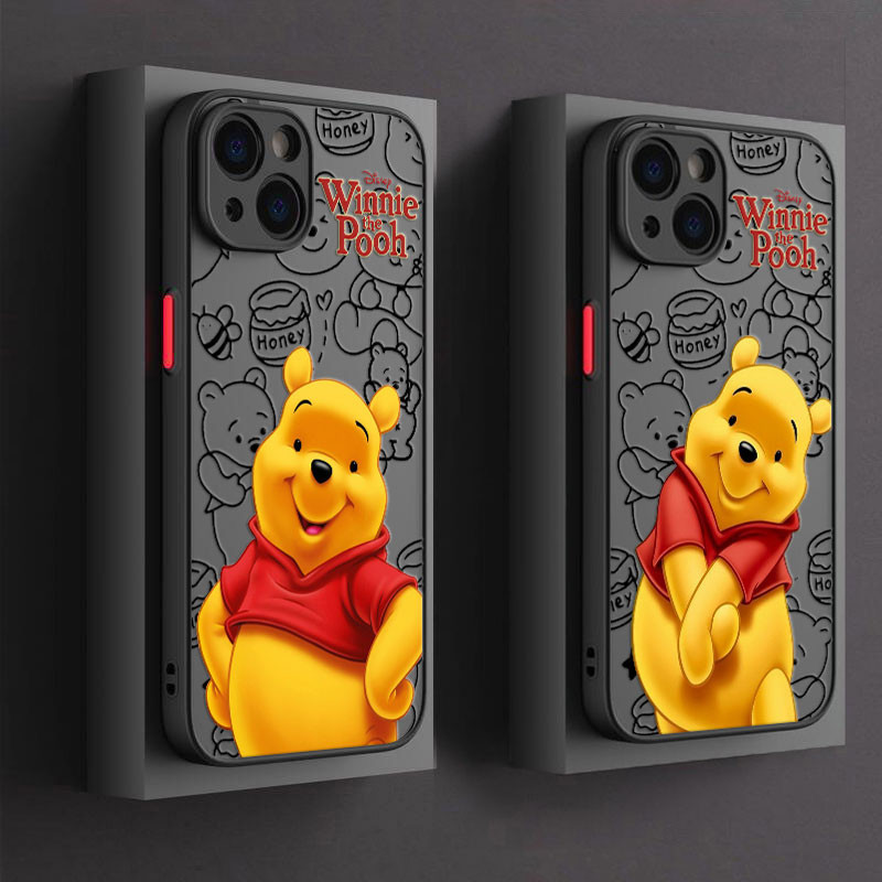 Winnies The Poohsหมีสีเหลืองเคสโทรศัพท์สําหรับIphone 16 Pro 15 11 14 Plus Max 12