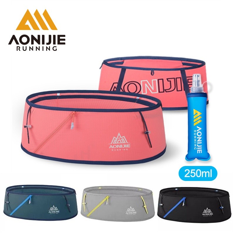 Aonijie กระเป๋าคาดเอว น้ําหนักเบา สําหรับใส่ขวดน้ํา เหมาะกับการวิ่ง W8101