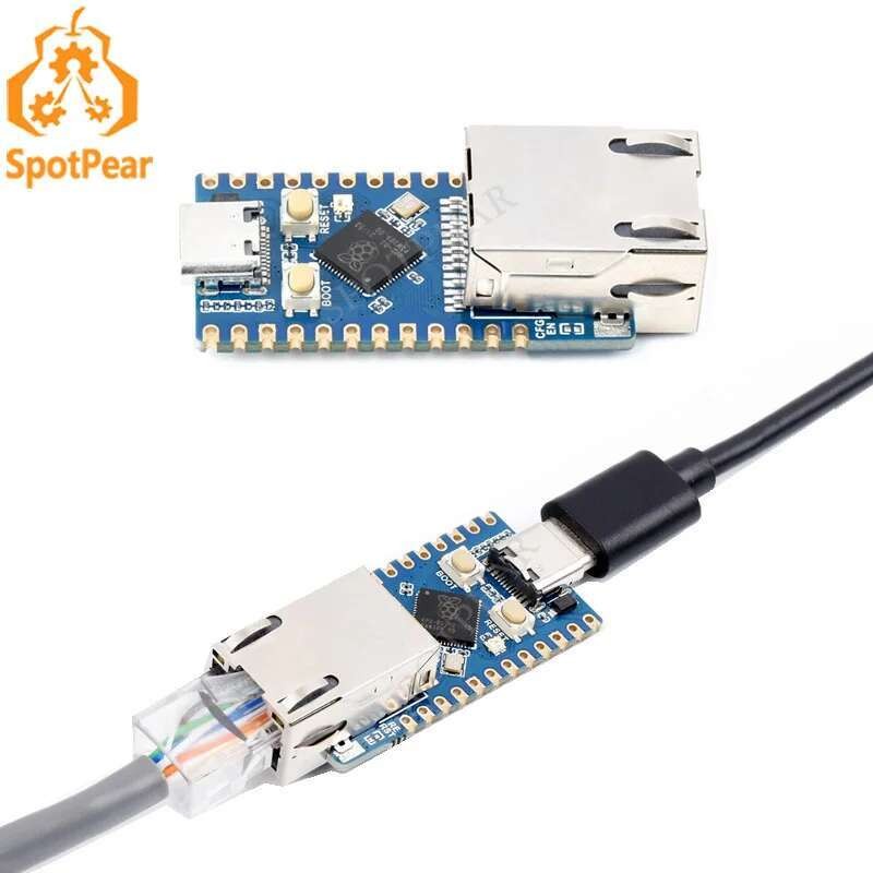 Waveshare RP2040-ETH Raspberry Pi Pico RP2040-ETH Mini Development Board RP2040 Ethernet พอร์ตโมดูล 