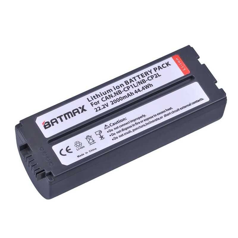 ▥ 2000Mah Nb-Cp2l NB แบตเตอรี่สําหรับ Nb-Cp1l Cp2l Canon เครื่องพิมพ์ภาพ SELPHY Cp800, Cp900, C