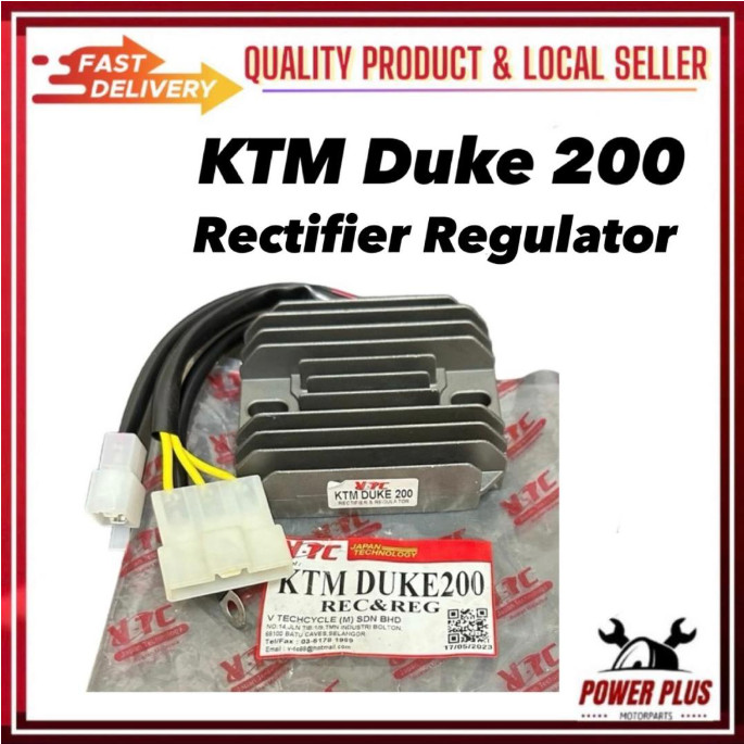 ( VTC ) KTM Duke200 Duke 200 Duke-200 Rectifier Regulator Retifier Rec Reg Katab Katau Katao VTC ยี่