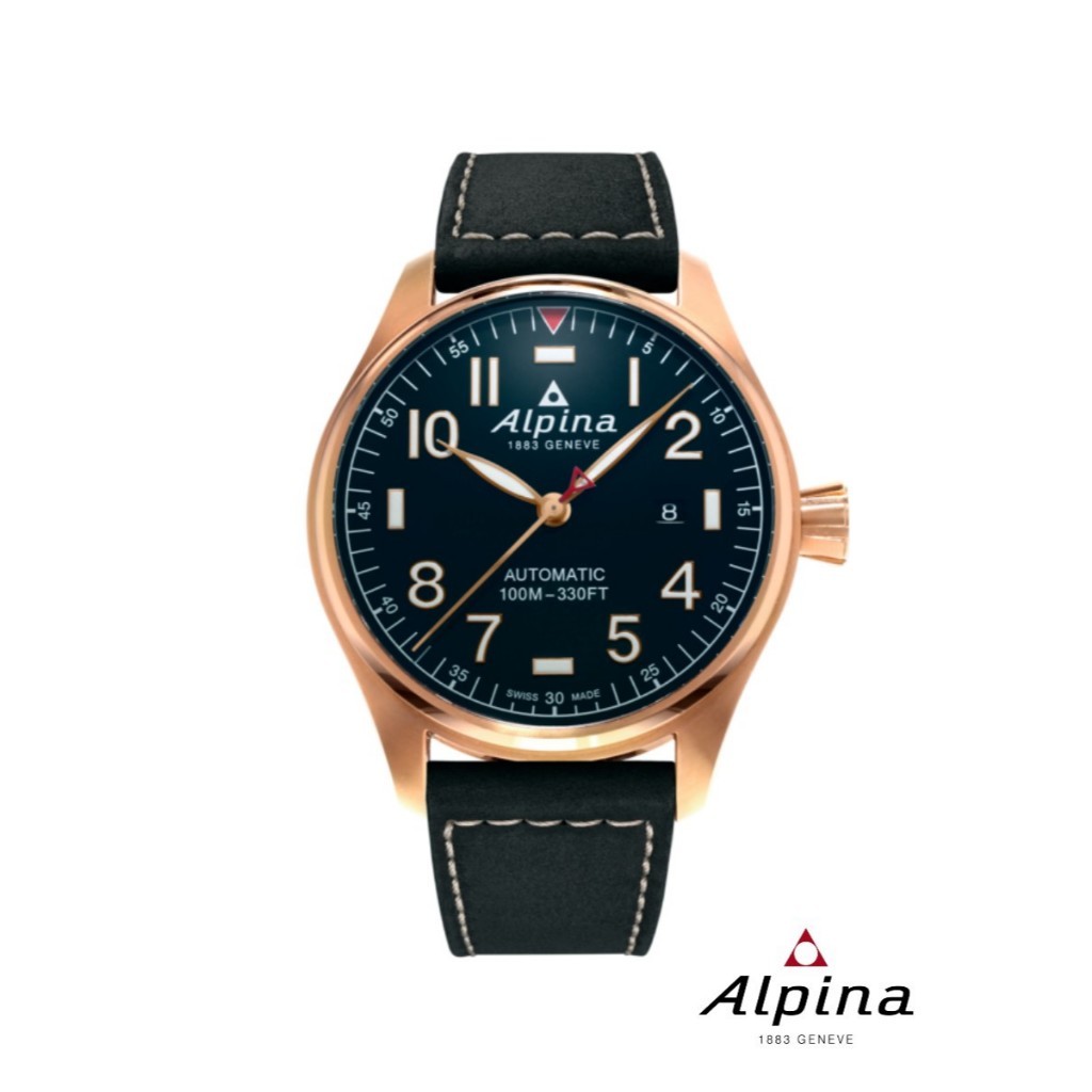 Alpina Automatic AL-525NN4S4 STARTIMER PILOT Men's Watch ( นาฬิกาข้อมือผู้ชายระบบออโตเมติก )