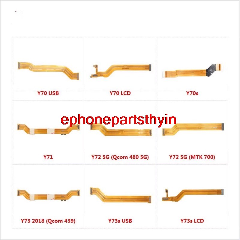 Yin- เมนบอร์ดเมนบอร์ด LCD Connector Flex สําหรับ Vivo Y70 Y71 Y72 5G Y73 2018 Y70s Y73s