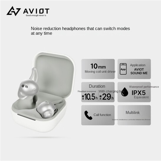 Aviot TE-M1 หูฟังอินเอียร์ บลูทูธไร้สาย HIFI คุณภาพเสียง ระยะไกล