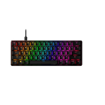 ไฮเปอร์เอ็กซ์ Alloy Origins 60 AQUA/TACTILE SW (US) คีย์บอร์ดกลไก ขนาด 60% สีดำ/ชมพู