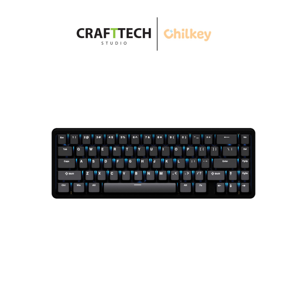 คีย์บอร์ดไร้สาย CHILKEY ND65 Custom Keyboard 65% คีย์บอร์ดไร้สาย เคสอลูมิเนียม พร้อมส่ง ประกัน 1 ปี