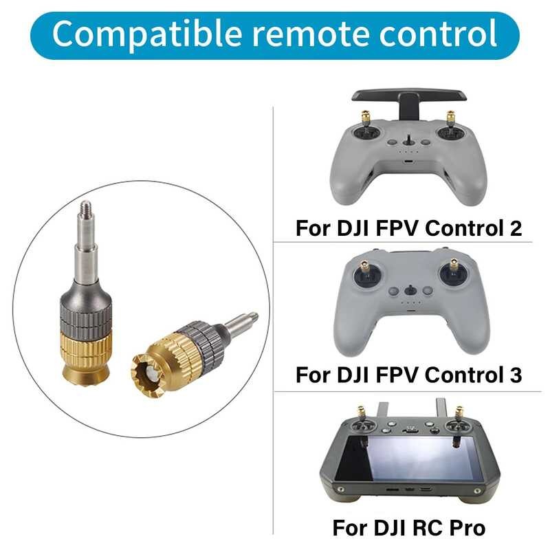 ▥ ขยายจอยสติ๊ก Avata 2/Fpv Controller 2 อลูมิเนียม Stic Rocker สําหรับ DJI Mavic 3 RC Pro Dro