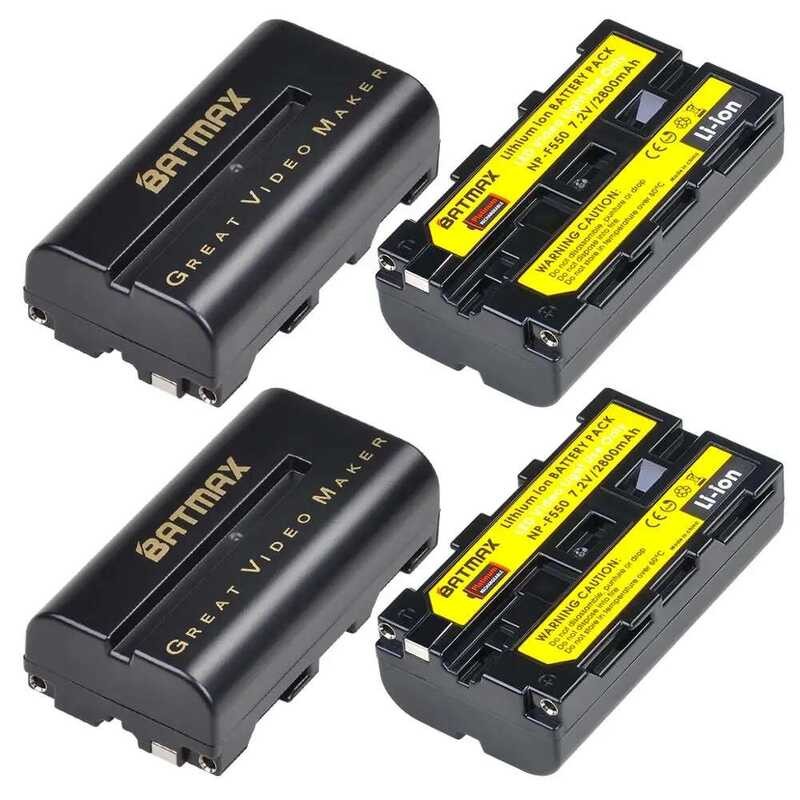 ❃ 2 ชิ้น 2600 มิลลิแอมป์ชั่วโมง Np-F550 NP F550 + LCD Dual Charger สําหรับ Yongnuo Yn300 Yn-300 ❃