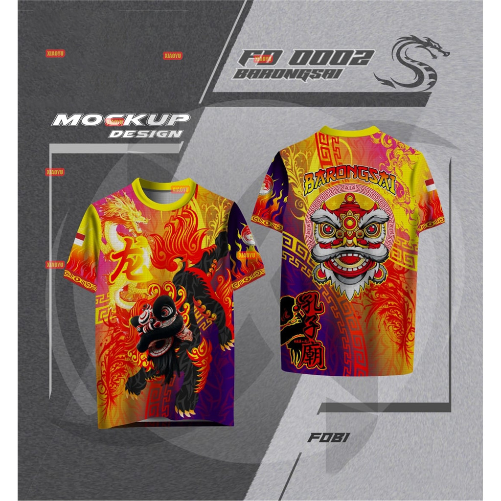 จีนตื่นingสิงโตมังกรเต้นรําสิงโตเสื้อยืดตื่นสิงโตเสื้อยืดทีมสูทเซาสิงโตเต้นรํามังกรปลุกสิงโตมังกรเสื้อผ้าแขนสั้นเสื้อยืดที่กําหนดเองสิงโตเ