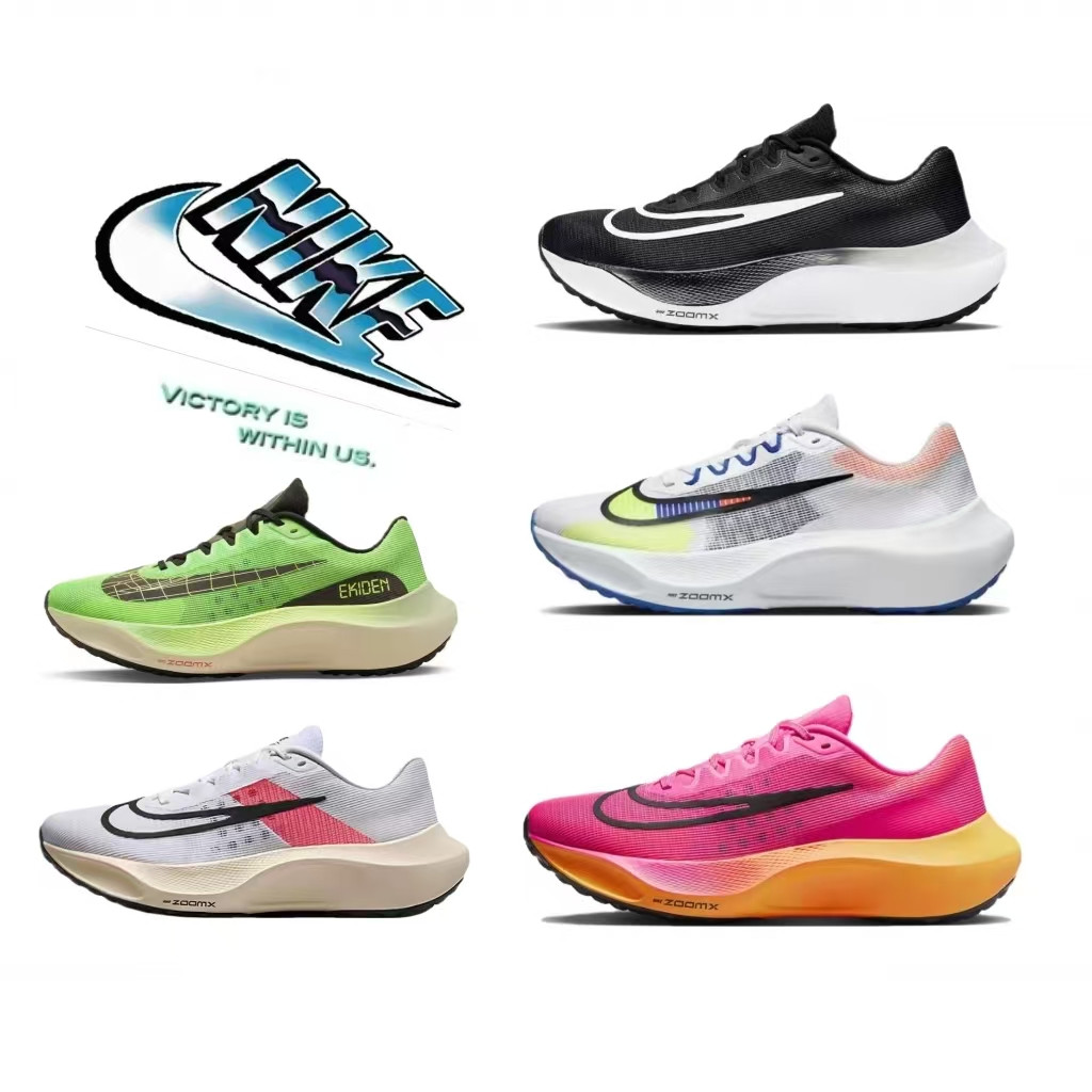 2024 องเท้าไนกี้แท้ 100% NIKE Zoom Fly 5 รองเท้าผ้าใบแฟชั่น