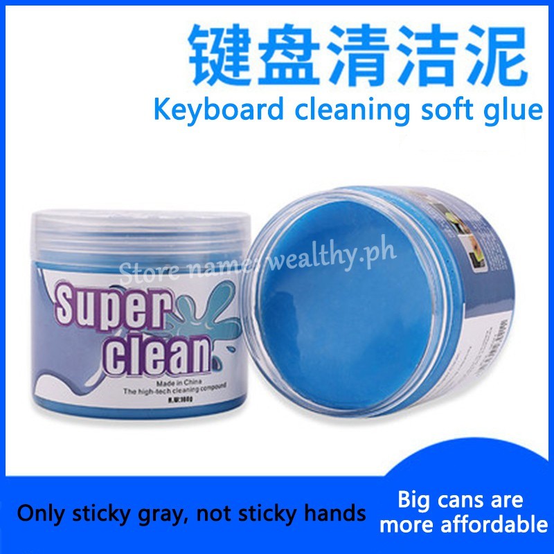 ในสต็อก Super Clean Keyboard Cleaner Soft Gel Magic Dust Cleaning คีย์บอร์ดแบบใช้ซ้ําได้ Car Dashboa