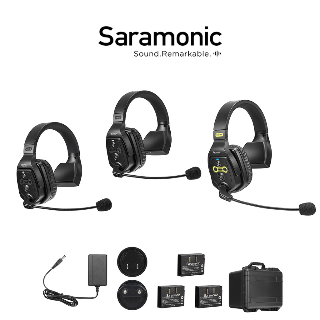 Saramonic WiTalk WT3S Single-ear Full-Duplex Wireless Remote Intercom ชุดหูฟัง Micrphone ระบบสําหรั