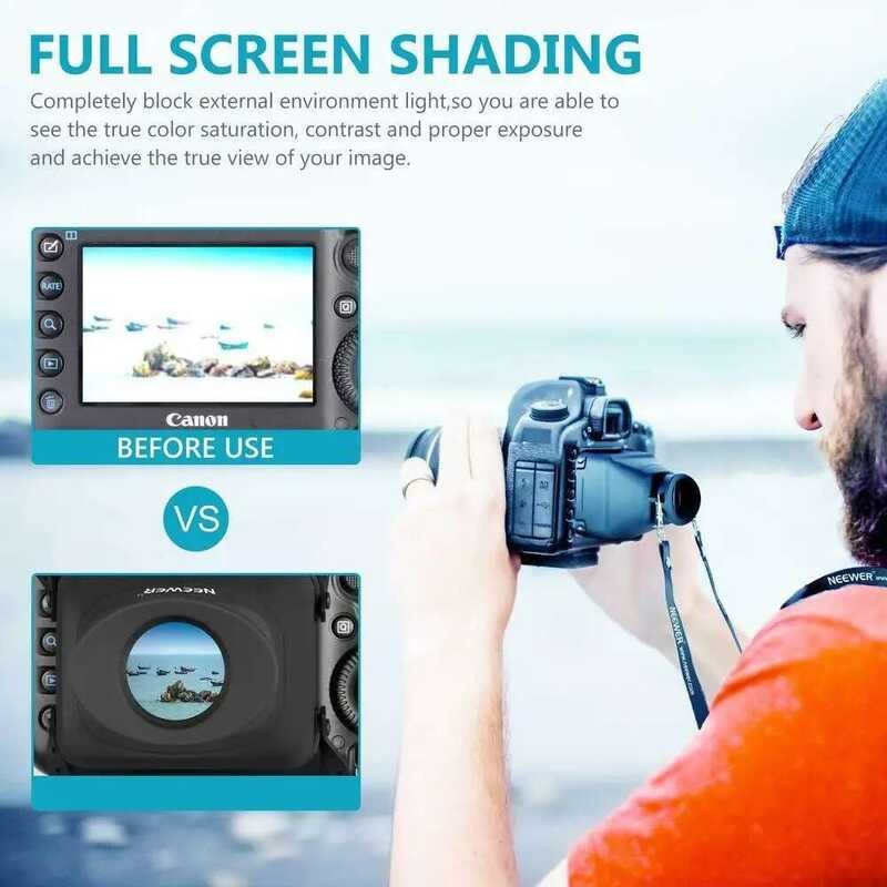 ❃ GGS  S8 3X ช่องมองภาพแบบออปติคอลช่องมองภาพกล้องแม่เหล็ก Fit 3-3.2 "Lcd สําหรับ Canon Nikon        