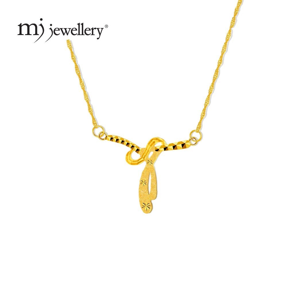 ♞,♘Mj Jewellery ชุดสร้อยคอทองคํา 375/9K R100P SFH