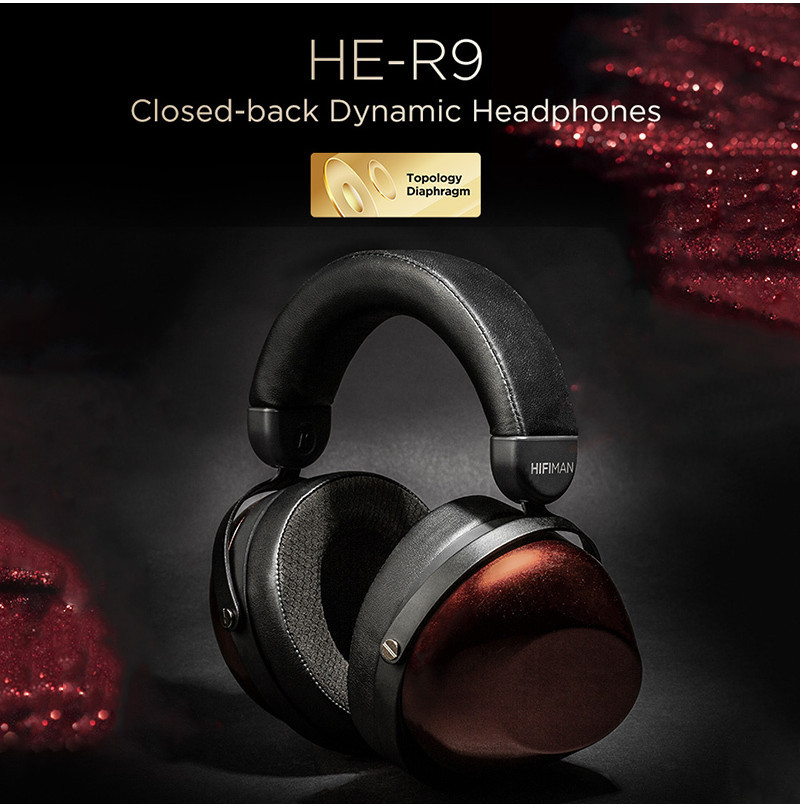 HIFIMAN HE-R9 Headphones Dynamic Closed-Back Over-Ear with Topology Diaphragm Best-sounding Dynamic