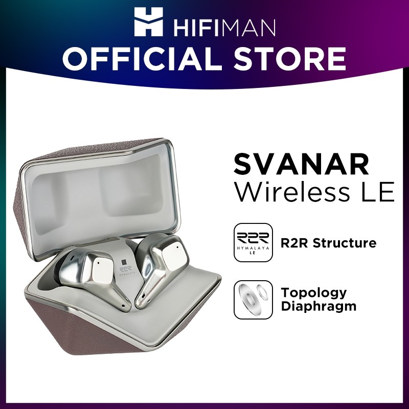 Hifiman SVANAR หูฟังอินเอียร์ บลูทูธไร้สาย ตัดเสียงรบกวน Hi-Fi พร้อมไดรเวอร์ไดอะแฟรม Hymalaya DAC I