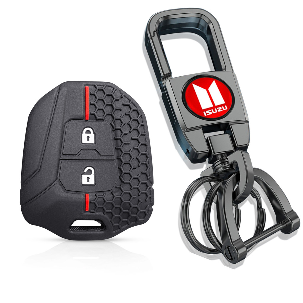 ISUZU D-max / Mu-X / Mu-7 Key Caps ซิลิโคน Remote Key Cover Organizer กุญแจรถผู้ถือปลอกอุปกรณ์เสริม