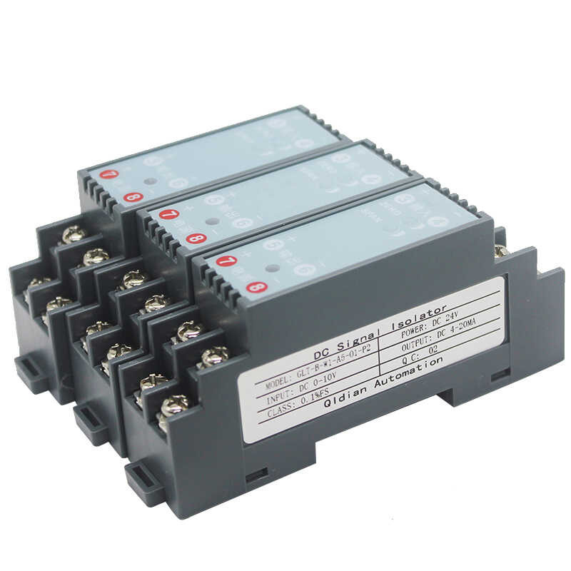▥ DC Signal Converter 4-20Ma 0-10V 0-20Ma 50Ma 75Mv Signal Transmitter Current Voltage Transduce