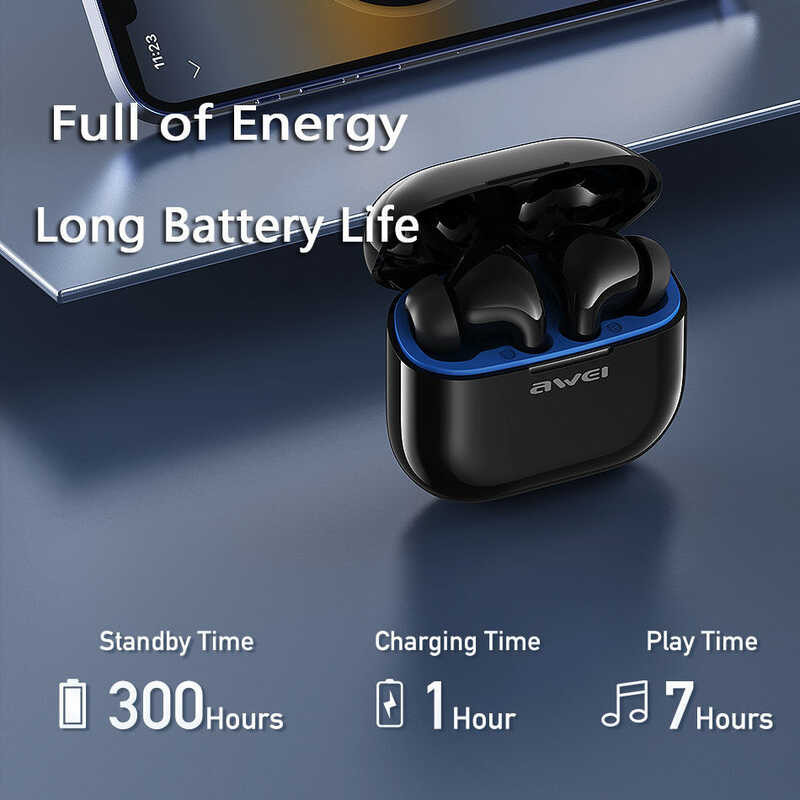 ❤ Awei T1pro หูฟังบลูทูธไร้สาย TWS ของแท้หูฟังบลูทูธ5.3หู
