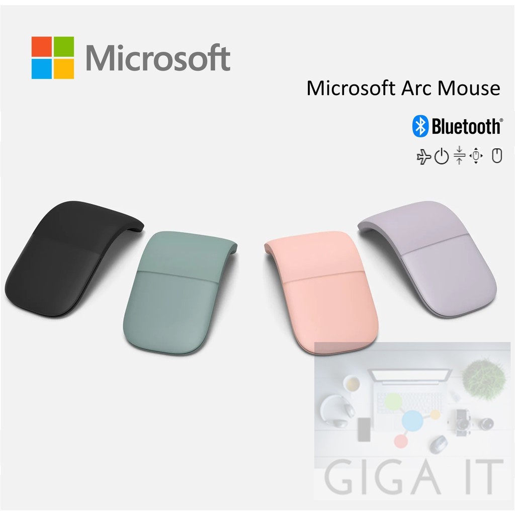 Microsoft Arc Mouse (Bluetooth, 1000 DPI) ประกัน Microsoft 3 ปี