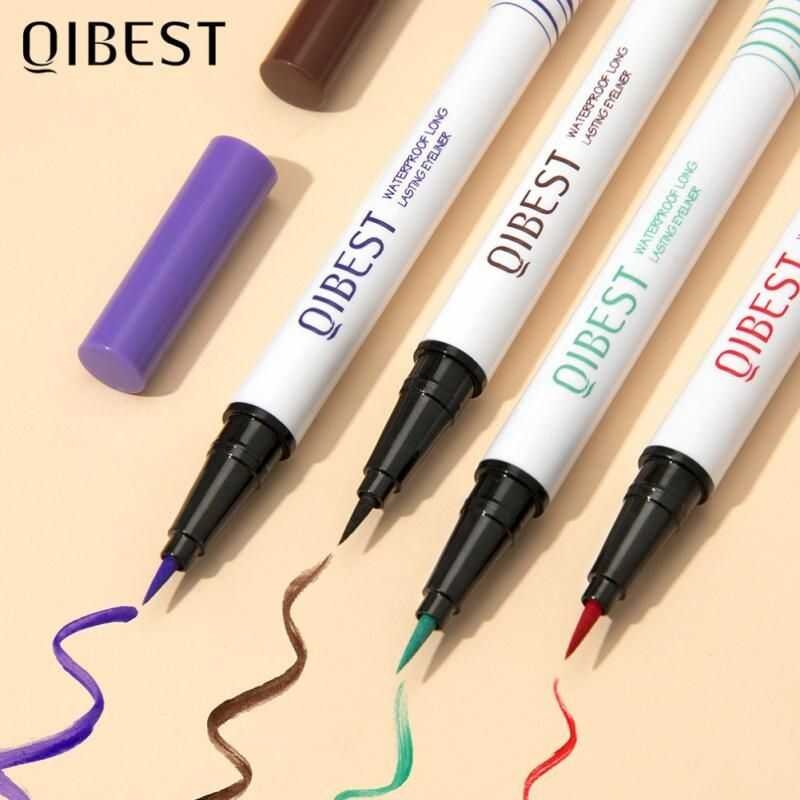 ▣ QIBEST Colored Set 12 Colors Waterproof Eyeer Pencil Long Lasting Matte