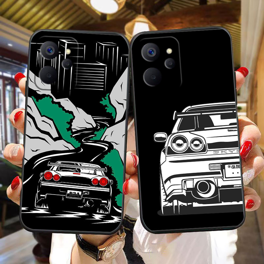 Nissan Skyline R34 กีฬารถยนต์สําหรับ OPPO Realme C75 C65 C63 C55 C35 C33 C30S C30 C21 C20 C15 C11 GT