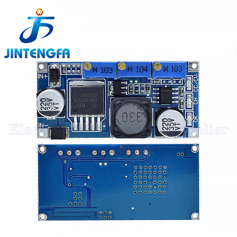 LM2596 DC-DC Step Down CC CV โมดูลจ่ายไฟ LED Driver เครื่องชาร์จแบตเตอรี่ปรับ LM2596S แรงดันไฟฟ้ากระ