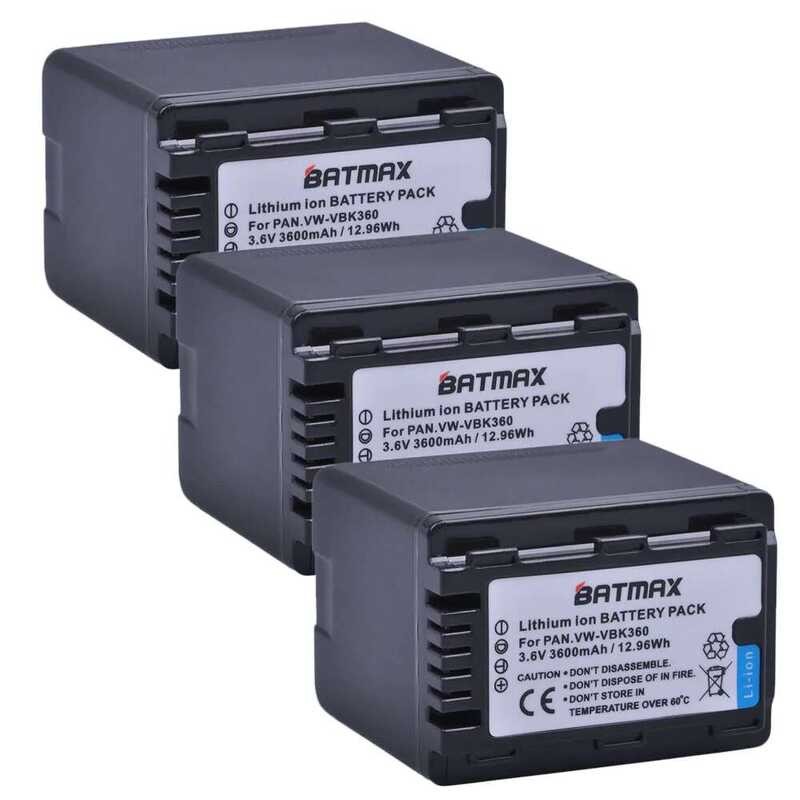 ❃ 1Pc 3600Mah Vw-Vbk360แบตเตอรี่สำหรับ Hc-V10, Hc-V100, Hc-V100m, Hc-V500, Hc-V500m, H ❃