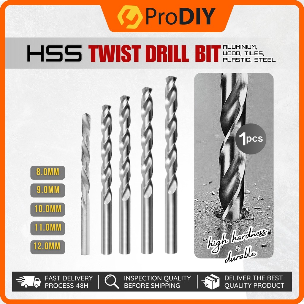 HSS Twist เจาะ Bit 8 มม.-12.0 มม.เจาะ Twist สําหรับเครื่องมือโรตารี่เจาะ Bit สําหรับไม้โลหะพลาสติกคว