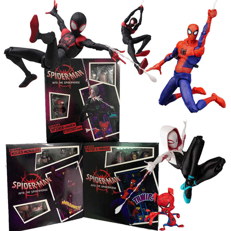 ◆ Sentinel Sv แอ็คชั่น Spiderman Miles Morales Action Figure