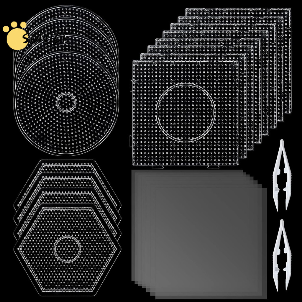 2.6 มม.ฟิวส์ลูกปัด Pegboards 4 กระดาษรีดผ้า 1000 ชิ้น 2.6 มม.เติมฟิวส์ Melty ชุดลูกปัดสําหรับ DIY Craft ลูกปัด