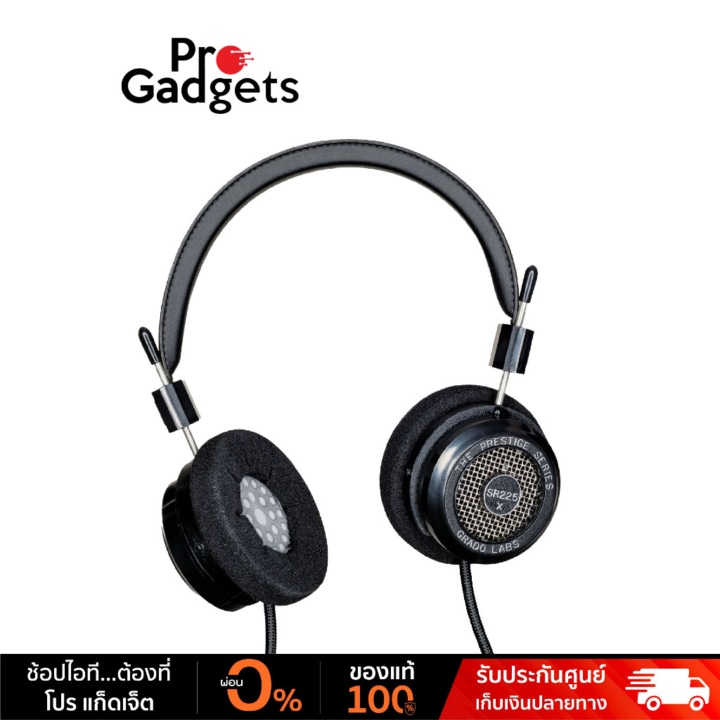 Grado SR225X Prestige Series Wired Headphones Black หูฟัง