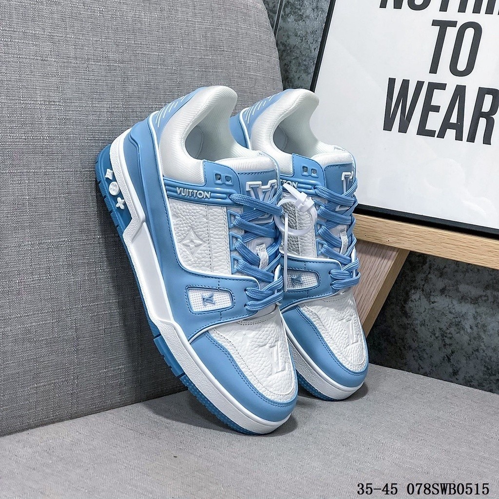 Lv2025รองเท้ากีฬาแฟชั่นลำลองผู้ชายรุ่นใหม่รองเท้าเทนนิส ron6