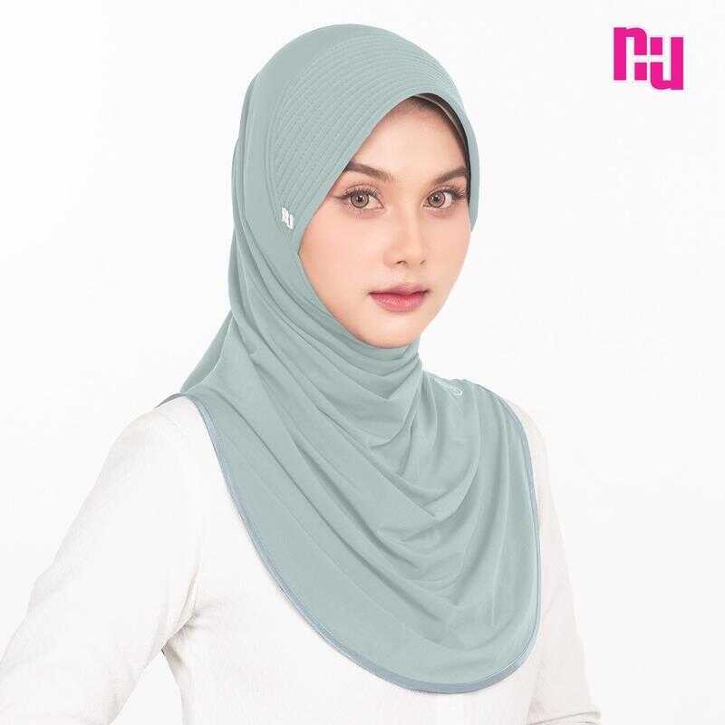 ผ้าคลุมสวมสำเร็จ NUNUH CLASSIC ปัก NU ทรงฟองน้ำธรรมดา