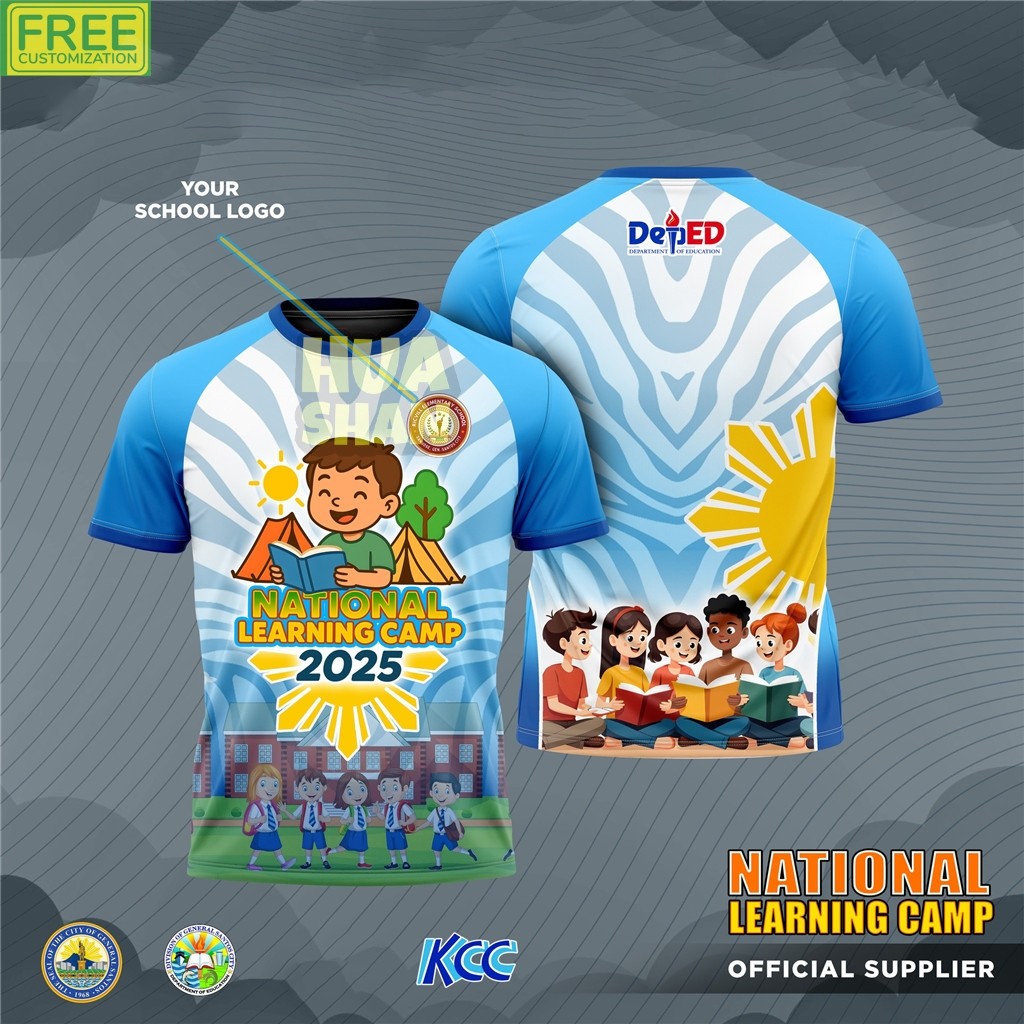 2025 PHILIPINES NATIONAL LEARNING CAMP FULL SUBLIMATION TSHIRT สําหรับผู้ชายและผู้หญิง
