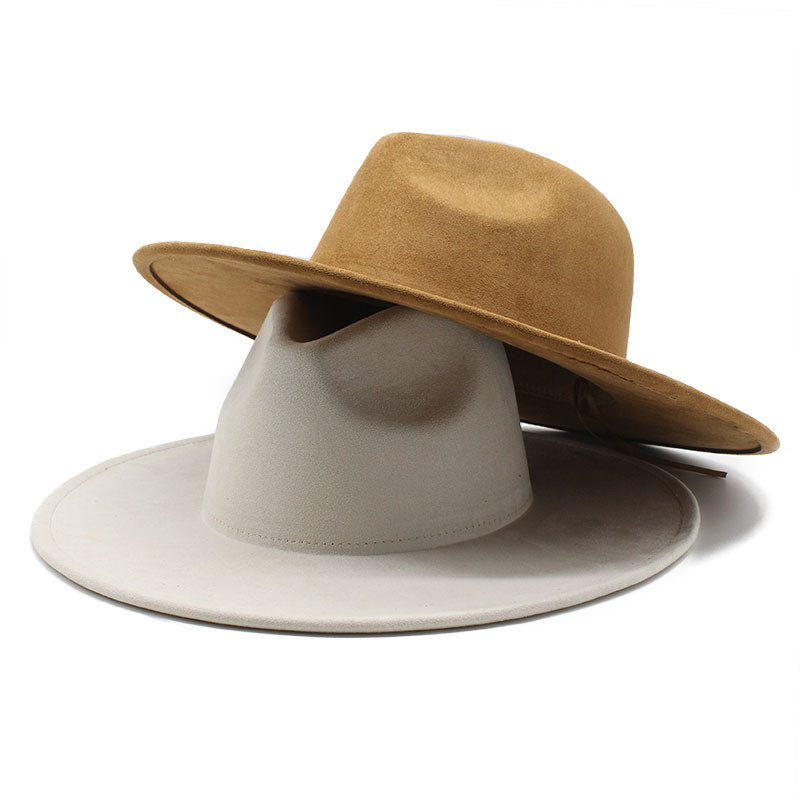หมวกปีกกว้าง 9.5 ซม. สไตล์ Fedora และ Derby สำหรับผู้หญิง เหมาะสำหรับฤดูหนาวและการแต่งตัวในวันสำคัญ