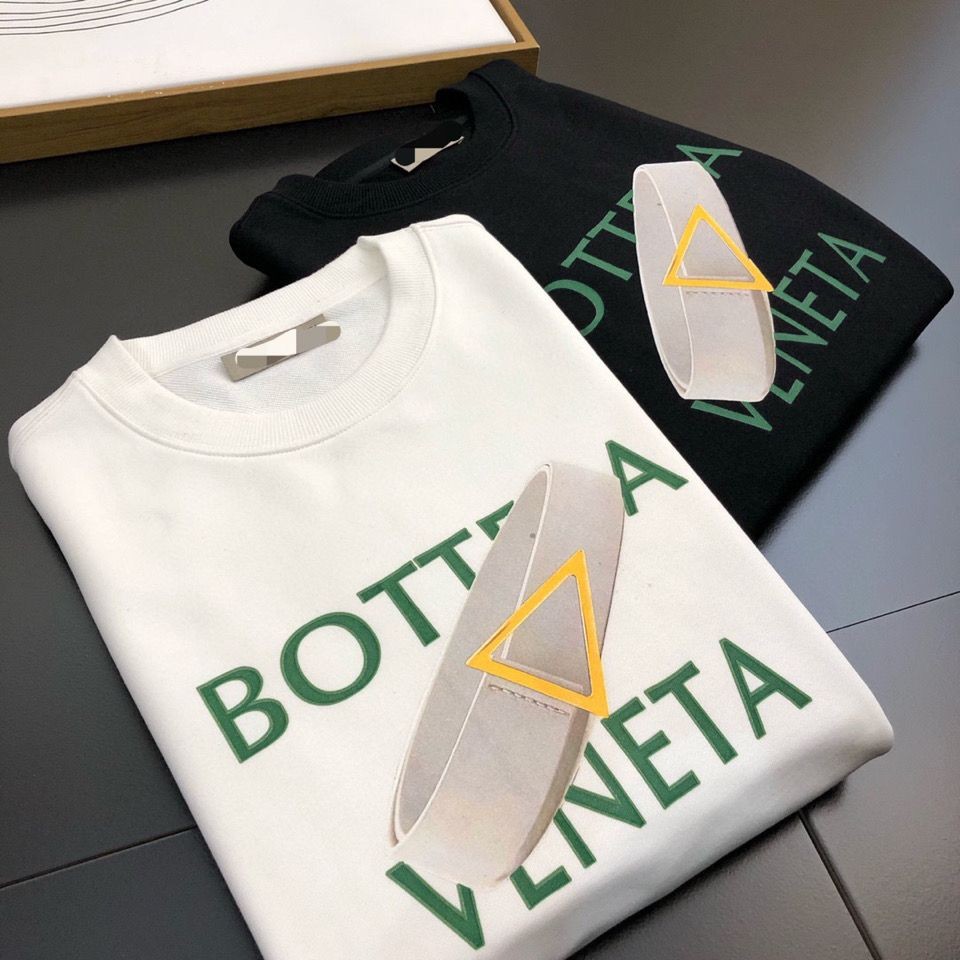 Bottega Veneta BVใหม่ฤดูใบไม้ร่วงและฤดูหนาวเสื้อสําหรับผู้ชายและผู้หญิงธุรกิจกํามะหยี่หนารอบคออเนกปร