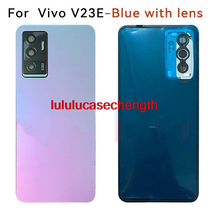 Bei- 6.44 "สําหรับ Vivo v23e Y75 ฝาหลังกระจกใหม่สําหรับ Vivo v23e ด้านหลังประตูกรณีกาว