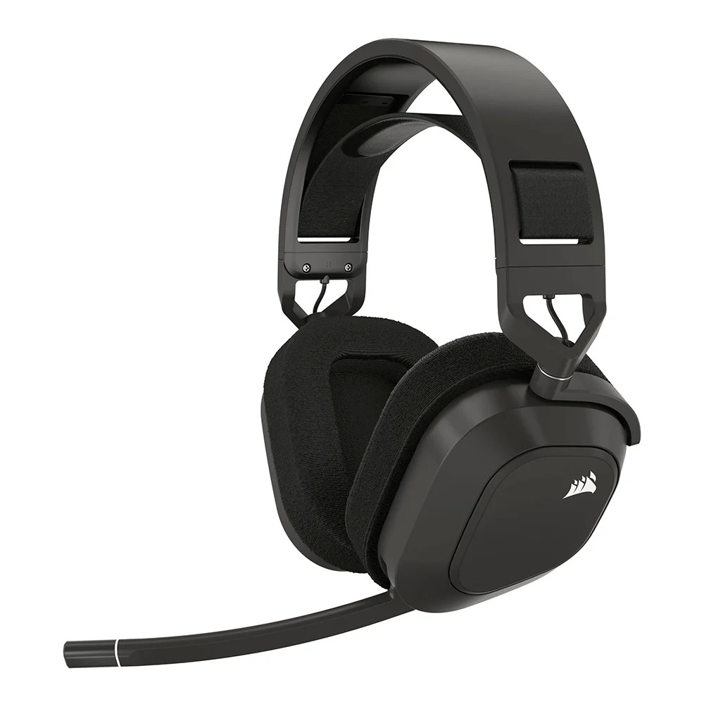 WIRELESS HEADSET (หูฟังไร้สาย) CORSAIR HS80 MAX WIRELESS RGB (STEEL GRAY) (CA-9011295-AP)