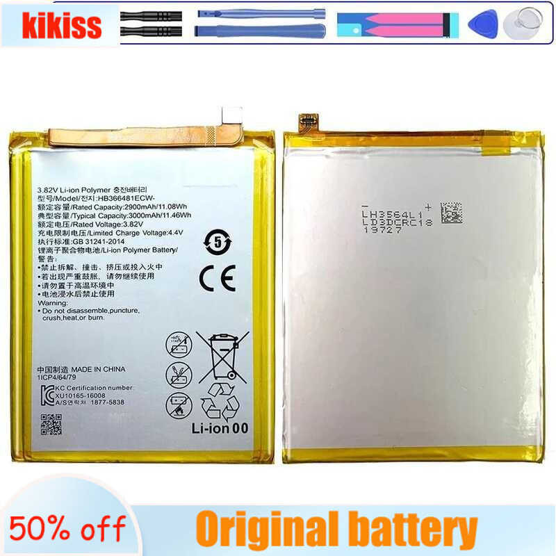 HB366481ECW 2900mAh แบตเตอรี่ Huawei Ascend P9 / P9 P8 Lite 2017/P20 Lite / P10 Lite / Glory 8