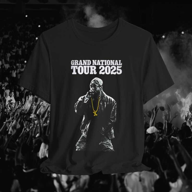 ใหม่ โซ่ทอง ผ้าพันคอ หนัง 4/20 ทัวร์บนเวทีพรีเมียร์ | คอนเสิร์ต เสื้อ Kendrick Lamar Grand National 