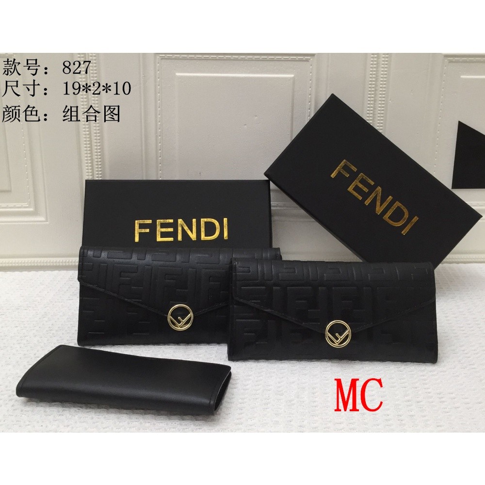 ในสต็อก 2022 Fendi ใหม่แฟชั่นออกแบบผู้หญิงกระเป๋าสตางค์หนังผู้ชายกระเป๋าสตางค์สําหรับชายกระเป๋าเหรีย