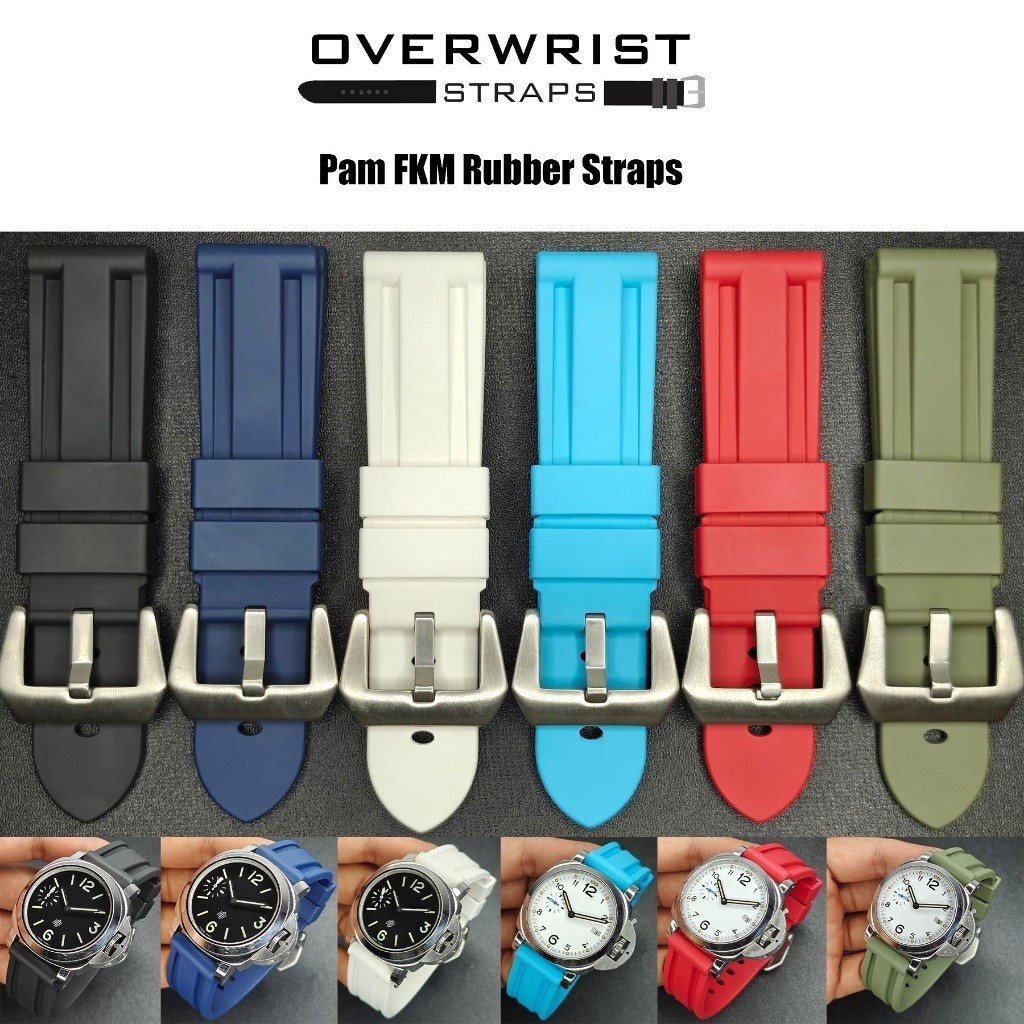 สายนาฬิกาแบบยางรุ่น Pam FKM Rubber Straps